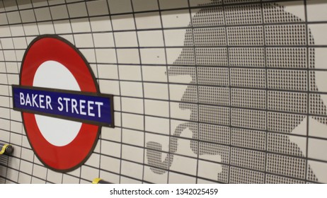 London, England, 22 June 2014- London Baker Street Station View.