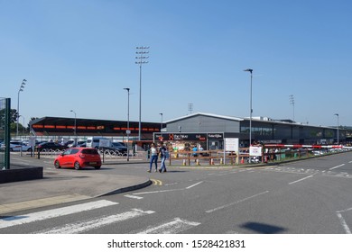 LONDON, ENGLAND - AUGUST 26, 2019: Exterior View Of The Hive Stadium In London, England