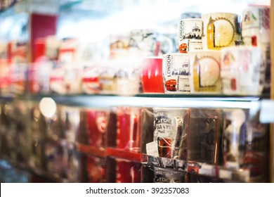 London And England Cups Mugs In Souvenir Shop