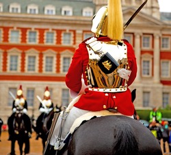 In London England Horse And Cavalry For     The Queen