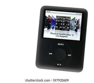 London, England - January 11, 2008: Apple Ipod Nano 3rd Generation of the personal music player launched in 2007