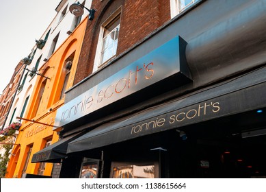 London, England - July 02, 2009: Ronnie Scotts Jazz Club, 47 Frith Street, Soho, London, Britain. First Opened In 1965, This Was The Clubs Second Venue.