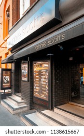 London, England - July 02, 2009: Ronnie Scotts Jazz Club, 47 Frith Street, Soho, London, Britain. First Opened In 1965, This Was The Clubs Second Venue.