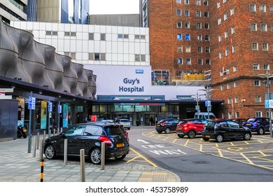 LONDON, ENGLAND - JULY 16, 2016. View Of Guys Hospital In London.