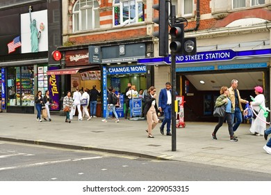 London; England - June 25 2022 : The Bond Street Station