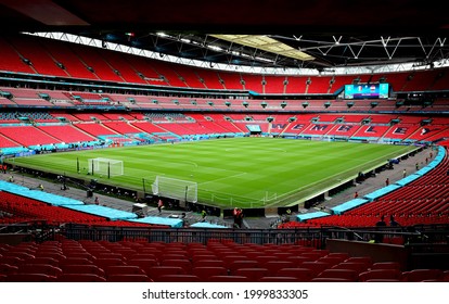 LONDON, ENGLAND - June 26, 2021: 
A general view inside the stadium prior to the
UEFA Euro 2020
Italy and Austria at Wembley Stadium.
