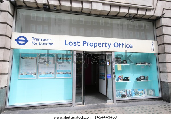 LONDON ENGLAND - JUNE 3, 2019: Lost property office
Transport for London UK