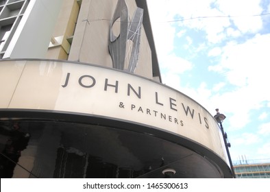 LONDON ENGLAND - JUNE 4, 2019: John Lewis And Partners Shopping Mall Oxford Circus London UK