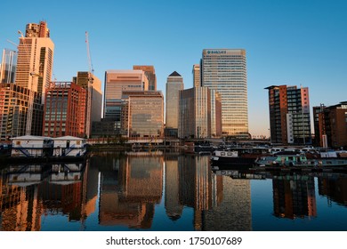 London ,England, June 6th 2020, Canary Wharf Sunrise