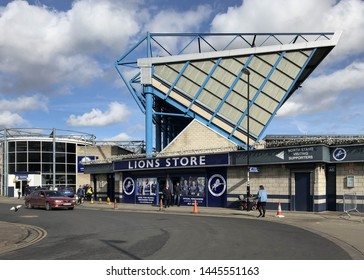 LONDON, ENGLAND - MARCH 2, 2019: Lions Store at The Den in London, England
