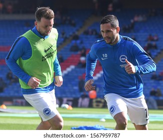 LONDON, ENGLAND - MARCH 9, 2019: Florin Andone Of Brighton Pictured Ahead Of The 2018/19 Premier League Game Between Crystal Palace FC And Brighton & Hove Albin FC At Selhurst Park.