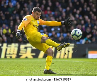 LONDON, ENGLAND - MARCH 9, 2019: Mathew Ryan Of Brighton Pictured During The 2018/19 Premier League Game Between Crystal Palace FC And Brighton & Hove Albin FC At Selhurst Park.