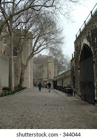 London, England: Medieval cobblestone, Tower of London - Shutterstock ID 344044