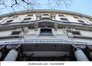 LONDON, ENGLAND - NOVEMBER 14, 2019: Detailed View Of The London School Of Economics And Political Science, England