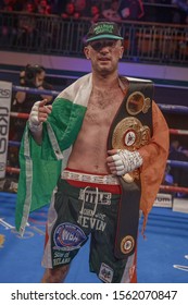 LONDON ENGLAND - NOVEMBER 16TH 2019. John Joe Nevin Poses With Belt After Winning The WBA International Super Featherweight Title. 