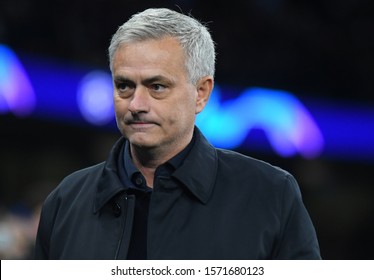 LONDON, ENGLAND - NOVEMBER 26, 2019: Tottenham Manager Jose Mourinho Pictured During The 2019/20 UEFA Champions League Group B Game Between Tottenham Hotspur FC And Olympiacos FC.