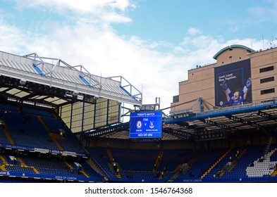 LONDON, ENGLAND - NOVEMBER 4, 2018: View Of The Arena Pictured Prior To The 2018/19 Premier League Game Between Chelsea FC And Crystal Palace FC At Stamford Bridge.