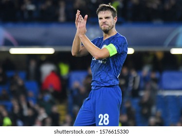 LONDON, ENGLAND - NOVEMBER 5, 2019: Cesar Azpilicueta of Chelsea pictured after the 2019/20 UEFA Champions League Group H game between Chelsea FC and AFC Ajax at Stamford Bridge.