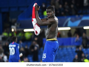LONDON, ENGLAND - NOVEMBER 5, 2019: Kurt Happy Zouma of Chelsea pictured after the 2019/20 UEFA Champions League Group H game between Chelsea FC and AFC Ajax at Stamford Bridge.