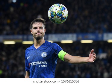 LONDON, ENGLAND - NOVEMBER 5, 2019: Cesar Azpilicueta pictured during the 2019/20 UEFA Champions League Group H game between Chelsea FC (England) and AFC Ajax (Netherlands) at Stamford Bridge.