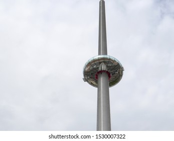 LONDON , ENGLAND- OCTOBER, 4 2017: The British Airways I360 Observation Tower At Brighton Beach