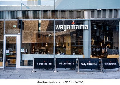 London England UK, 29 January 2022, Wagamama High Street Restaurant Chain Southwark London With No People