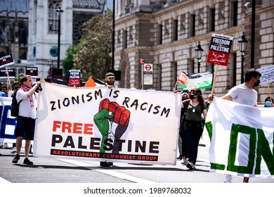 London, England, UK - June 12, 2021: Justice For Palestine, Protest. Credit: Loredana Sangiuliano