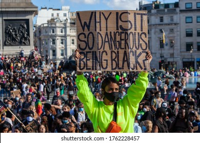 London, England / UK - June 20th 2010: Black Lives Matter Protest