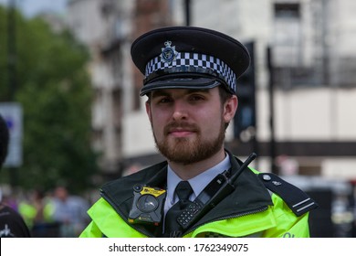 London, England / UK - June 20th 2010: Police Officers At Black Lives Matter Protest