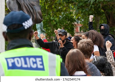 London, England / UK - June 20th 2010: Police Officers At Black Lives Matter Protest