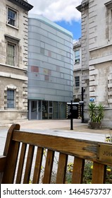 London, England / UK - June 22 2019: Maggie's Centre At St Bart's Hospital By Steven Holl Architects With JM Architects