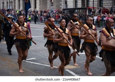 London, England, UK - June 5, 2022: Military Personnel Parade During The Queen Elizabeth II Platinum Jubilee, Pageant. Credit: Loredana Sangiuliano