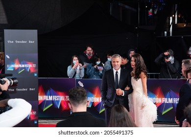 London, England, UK - October 10, 2021: George Clooney and Amal Clooney attend “The Tender Bar” UK Premiere, 65th BFI London Film Festival at The Royal Festival Hall. Credit: Loredana Sangiuliano