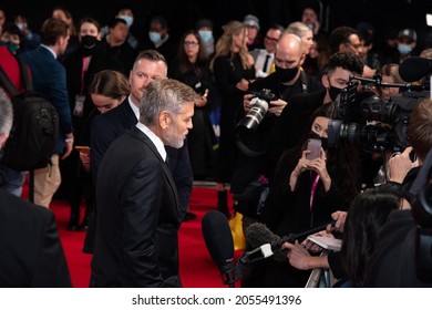 London, England, UK - October 10, 2021: George Clooney attends “The Tender Bar” UK Premiere, 65th BFI London Film Festival at The Royal Festival Hall. Credit: Loredana Sangiuliano