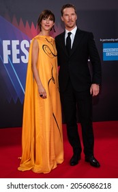 London, England, UK - October 11, 2021: Sophie Hunter and Benedict Cumberbatch attend “The Power of the Dog” UK Premiere, 65th BFI London Film Festival at The Royal Festival Hall.  Credit: Loredana Sa