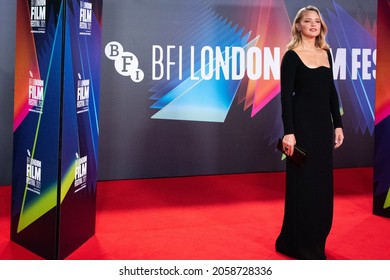 London, England, UK - October 16, 2021: Virginie Efira attends the “Benedetta” UK Premiere, 65th BFI London Film Festival at The Royal Festival Hall. Credit: Loredana Sangiuliano