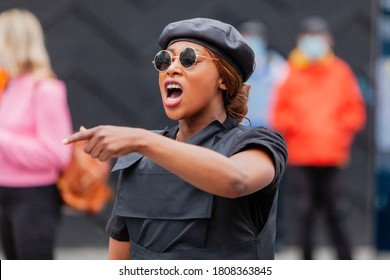 London, England/uk - August 30th 2020: Sasha Johnson Black Live Matter Activist And Organiser Of Million People March In London