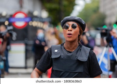 London, England/uk - August 30th 2020: Sasha Johnson Black Live Matter Activist And Organiser Of Million People March In London