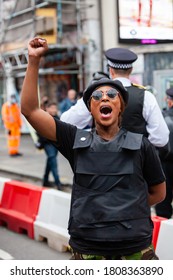 London, England/uk - August 30th 2020: Sasha Johnson Black Live Matter Activist And Organiser Of Million People March In London