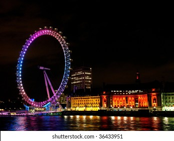 London Eye In Night