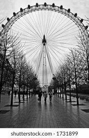 London Eye With Three People