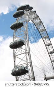 London Eye Wheel And Cabin Detail