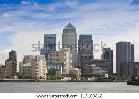 London Financial Hub Stockfoto © 
