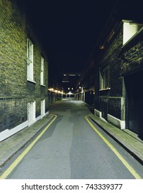 London Gower Mews By Night A Perspective Photo Of Narrow Street