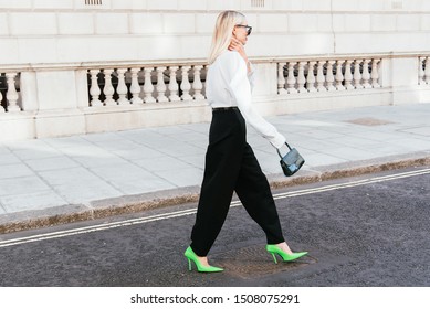 London, Great Britain / 09.18.2019: London Fashion Week Street Style