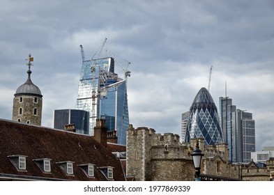 LONDON, GREAT BRITAIN: Scenic View Of The City Of London Architecture 