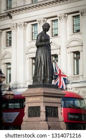 London, Greater London, UK, February 7th 2019, Statue To Florence Nightingale