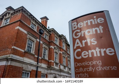 LONDON- JANUARY, 2020: Bernie Grant Arts Centre, A Theatre And Community Arts Space In Tottenham, North London