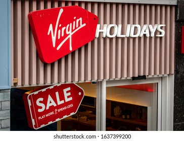 LONDON- JANUARY, 2020: Virgin Holidays, A Travel Agency Company Under The Virgin Group 