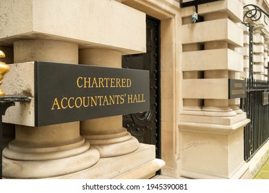 London- January 2021: Chartered Accountants Hall in the City of London, the headquarters of the Institute of Chartered Accountants in England and Wales